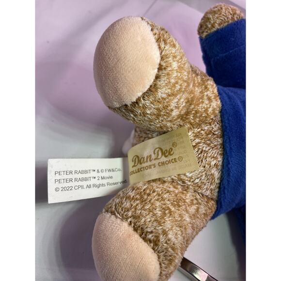 DanDee Peter Rabbit Squishy Animal Plush Toy 2022 For Ages 3+ 8" Tall Brown - Picture 10 of 11